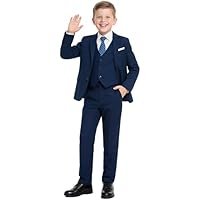 Boys Formal Suit Set with Adjustable Waist, 2 Fit Type: Regular & Husky - Image 2