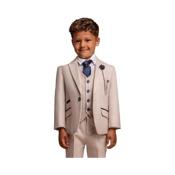 Men's and Boys Slim Fit Suit, 3-6 Pieces Wedding Attire Set, Elegant Formal Outfit - Image 4