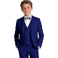 Boys' Suits Kids Formal Tuxedo Set for Toddler Boys 5 Piece Wedding Ring Bearer Outfit Easter Prom Suit Dress Clothes - Image 2