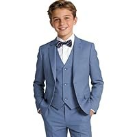 Boys' Suits Kids Formal Tuxedo Set for Toddler Boys 5 Piece Wedding Ring Bearer Outfit Easter Prom Suit Dress Clothes - Image 3