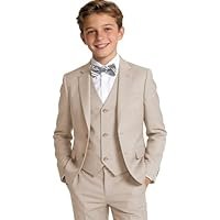 Boys' Suits Kids Formal Tuxedo Set for Toddler Boys 5 Piece Wedding Ring Bearer Outfit Easter Prom Suit Dress Clothes - Image 4