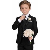 Boys Suit 4 Pcs Slim Fit Set Casual Suits Wedding Outfit Prom Jacket Vest Pant Tie Child Teen Dress Tuxedo Sets for Boy Kid - Image 3