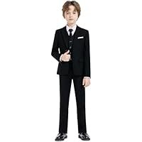 Boys Formal Suit Set with Adjustable Waist, 2 Fit Type: Regular & Husky - Image 4
