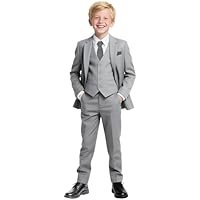 Boys Formal Suit Set with Adjustable Waist, 2 Fit Type: Regular & Husky - Image 5