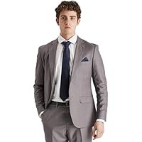 Men’s Boys Gray Tailored Fit Formal Suit 3-6PC Set for Weddings Business & Parties - Image 3